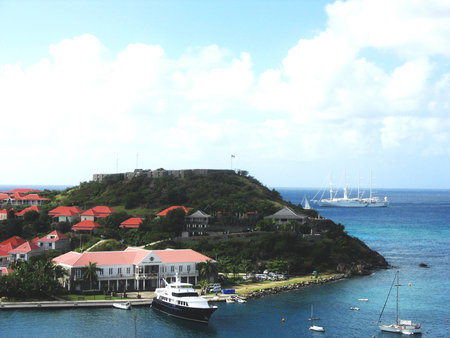 Gustavia harbor, St  Barth, French West Indiesのeditorial素材