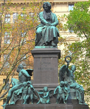  Ludwig van Beethoven statue in Vienna, Austria  It was unveiled in 1880  の写真素材