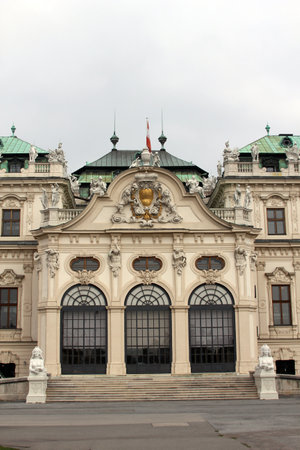 Belvedere palace, Vienna,  Austria のeditorial素材