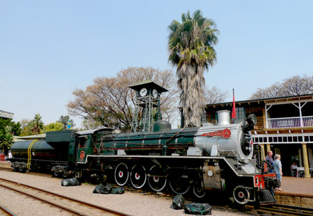 PRETORIA, SOUTH AFRICA- SEPTEMBER 9: Steam  train about to depart from Capital Park Station in Pretoria on September 9, 2009.  Pride of Africa train is  one of the World s Top 25 Trains.のeditorial素材