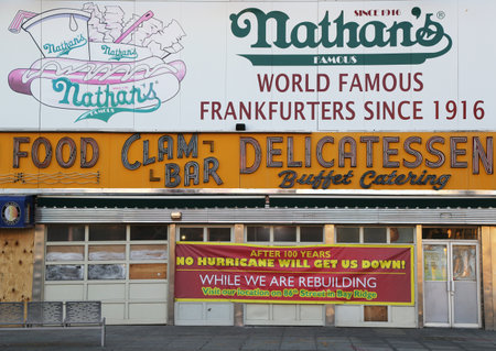 BROOKLYN, NEW YORK - MARCH 9:The Nathanのeditorial素材