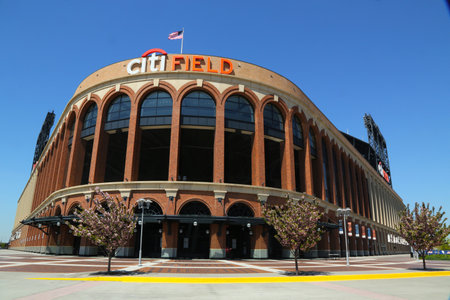 FLUSHING, NY - MAY 2: Citi Field, home of major league baseball team the New York Mets on May 2, 2013 in Flushing, NY. The Mets will host the Major League Baseball All-Star Game on July, 16 2013.のeditorial素材