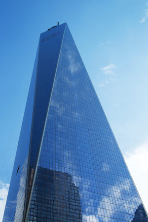NEW YORK - NOVEMBER 10  Freedom Tower in Lower Manhattan on November 10, 2013  One World Trade...