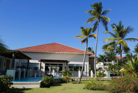 PUNTA CANA, DOMINICAN REPUBLIC - DECEMBER 31 Now Larimar All-inclusive Hotel located at the Bavaro beach in Punta Cana on December 31, 2013  のeditorial素材