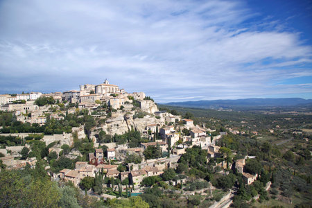 Hilltop medieval village of Gordes, Franceのeditorial素材