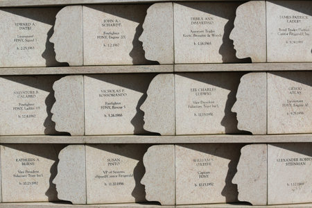 NEW YORK - JUNE 24:  274 Staten Island residents killed in the September 11 attack honored  at he Postcards 9/11 memorial in Staten Island on June 24, 2014.のeditorial素材