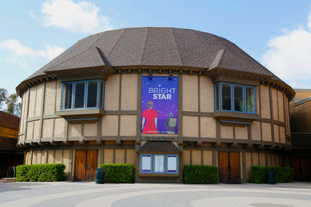 SAN DIEGO, CALIFORNIA - SEPTEMBER 28: Old Globe Theatre at Balboa Park in San Diego on September 28, 2014のeditorial素材