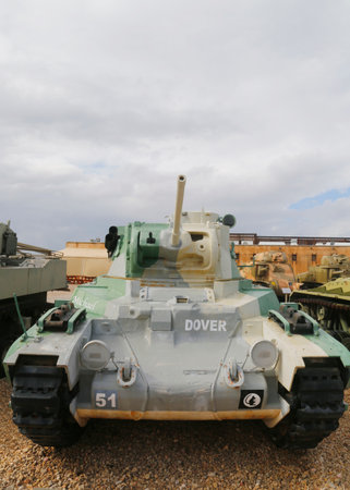 LATRUN, ISRAEL - NOVEMBER 27:British made Infantry tank Matilda Mark II on display at Yad La-Shiryon Armored Corps Museum at Latrun on November 27, 2014のeditorial素材