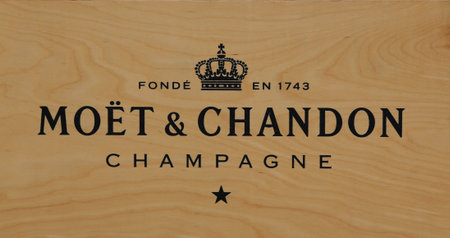 NEW YORK - AUGUST 21, 2014: Moet and Chandon champagne presented at the National Tennis Center...