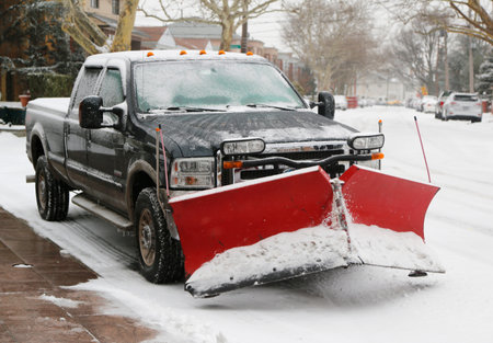 BROOKLYN, NEW YORK - JANUARY 26, 2015: New York City ready for clean up after massive Snow Storm Juno strikes Northeastのeditorial素材