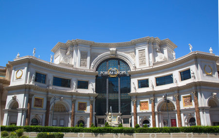 LAS VEGAS, NEVADA - MAY 10, 2014: Entrance to The Forum Shops at Caesars Palace Las Vegas Hotel & Casino.のeditorial素材