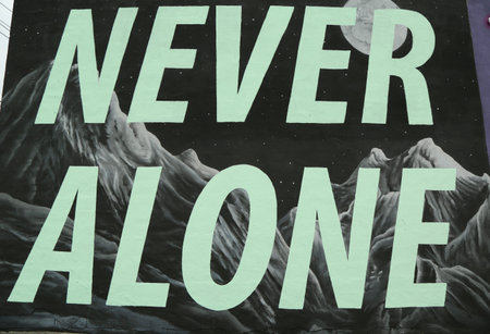 NEW YORK - MAY 5, 2015: Mural art at East Williamsburg in Brooklyn. Outdoor art gallery known as the Bushwick Collective has most diverse collection of street art in Brooklynのeditorial素材