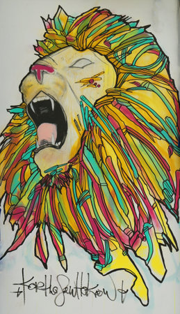 NEW YORK - MAY 5, 2015: Mural art at East Williamsburg in Brooklyn. Outdoor art gallery known as the Bushwick Collective has most diverse collection of street art in Brooklynのeditorial素材