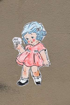 NEW YORK - AUGUST 1, 2015: Mural art at East Williamsburg in Brooklyn