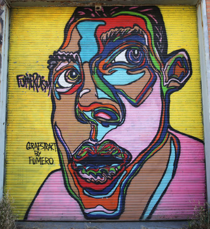 NEW YORK - NOVEMBER 8, 2015: Mural art at East Williamsburg in Brooklyn. Outdoor art gallery known as the Bushwick Collective has most diverse collection of street art in Brooklynのeditorial素材