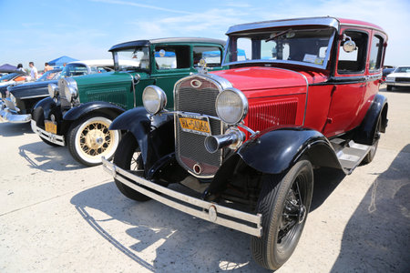 BROOKLYN, NEW YORK - JUNE 8, 2014: Historical 1931 Ford on display at the Antique Automobile Association of Brooklyn annual Spring Car Show in Brooklyn, New Yorkのeditorial素材