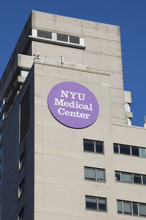 NEW YORK - DECEMBER 27, 2016:NYU Langone Medical Center in Manhattan.Based in New York City, it is one of the nation's premier academic medical centers devoted to patient care, education, and researchのeditorial素材