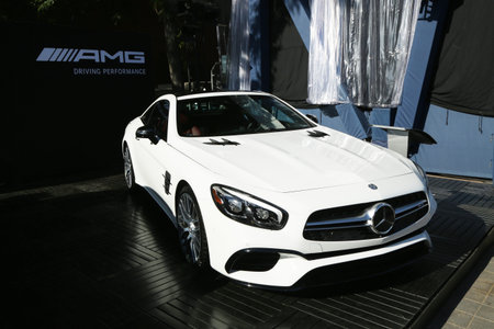 NEW YORK - AUGUST 27, 2016:  Mercedes-Benz AMG  on display at National Tennis Center during US Open...
