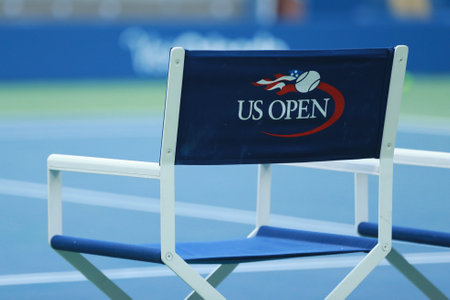 NEW YORK - AUGUST 28, 2016: Arthur Ashe Stadium at the Billie Jean King National Tennis Center ready for US Open tournament in New Yorkのeditorial素材