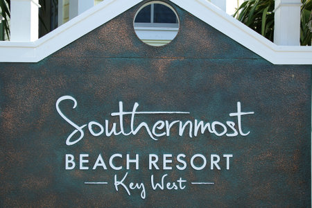 KEY WEST, FLORIDA - MAY 30, 2016: Southernmost Beach Resort in Key West, Floridaのeditorial素材