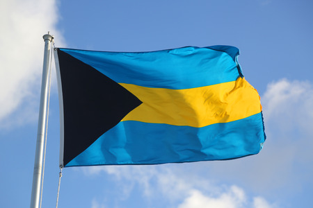 Flag of the Commonwealth of The Bahamasの写真素材