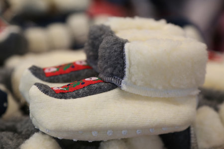 ROVANIEMI, FINLAND - FEBRUARY 19, 2017: Local souvenirs on display in Rovaniemi, Finland.のeditorial素材