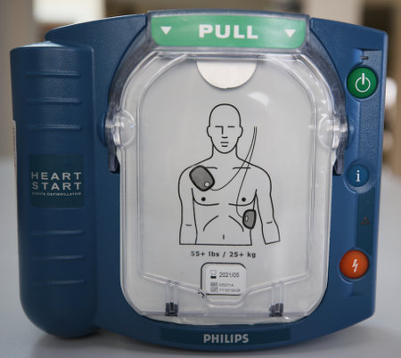 Automated External Defibrillator (AED)のeditorial素材