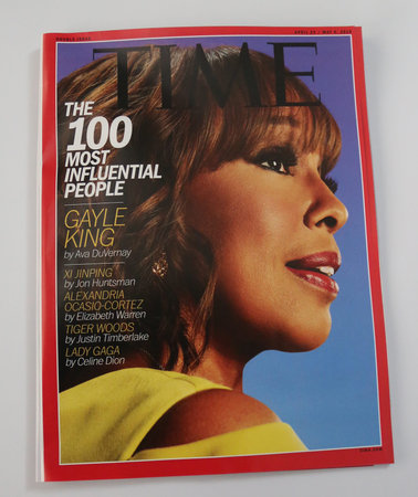 BROOKLYN, NEW YORK - MAY 5, 2019: TV journalist Gayle King  featured on the cover of Times annual '100 Most Influential People in the World'  issue.のeditorial素材