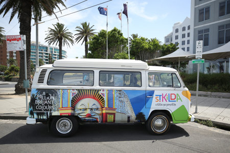 MELBOURNE, AUSTRALIA - JANUARY 25, 2019:  The suburb of St. Kilda in Melbourne, Australia. It is a...