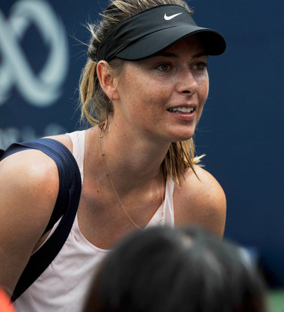 TORONTO, CANADA - AUGUST 3, 2019: Five times Grand Slam Champion Maria Sharapova of Russian...