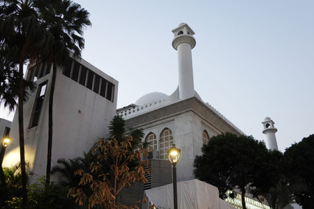 HONG KONG - NOVEMBER 9, 2019: Kowloon Masjid and Islamic Centre or Kowloon Mosque in Hong Kong. this mosque is currently the largest in Hong Kongのeditorial素材
