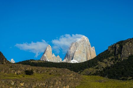 Mount Fitz Roy in Los Glaciares National Park, Patagoniaの写真素材