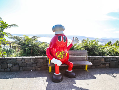 ROTORUA, NEW ZEALAND - FEBRUARY 3, 2019: New Zealand's first Jelly Belly Concept Store in Skyline...