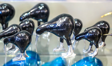 Local souvenirs on display in Rotorua, New Zealand