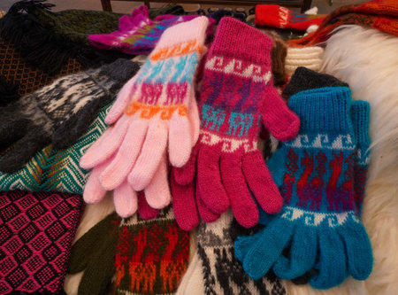 EL CALAFATE, ARGENTINA - FEBRUARY 8, 2020: Local souvenirs on display in El Calafate, Argentinian Patagoniaのeditorial素材