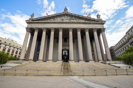 NEW YORK - MAY 4, 2020: New York Supreme Court on Foley Square in the Civic Center neighborhood of Manhattan, New York Cityのeditorial素材