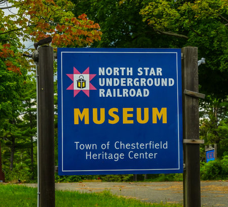 AUSABLE CHASM, NEW YORK - AUGUST 22, 2020: North Star Underground Railroad Museum in Upstate New...