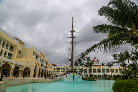 PUNTA CANA, DOMINICAN REPUBLIC - DECEMBER 31, 2018: Iberostar Grand Hotel Bavaro resort in Punta Cana, Dominican Republicのeditorial素材