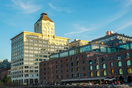 BROOKLYN, NEW YORK - NOVEMBER 29, 2020: The Clocktower Building in DUMBO neighborhood in Brooklyn