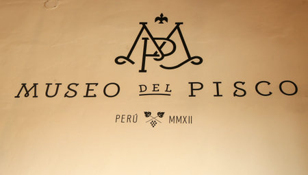 LIMA, PERU - SEPTEMBER 29, 2016: The Pisco Museum  in Historic Center ( Museo del Pisco del Centro de Lima) in Lima, Peruのeditorial素材