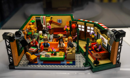 NEW YORK CITY - JULY 22, 2021: 3D LEGO model at newly opened LEGO flagship store on Fifth Avenue in...