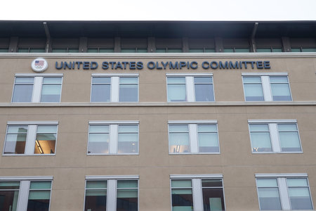 COLORADO SPRINGS, COLORADO - AUGUST 8, 2021: United States Olympic & Paralympic Committee headquarters in Colorado Springs, Coloradoのeditorial素材