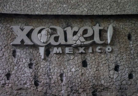 PLAYA DEL CARMEN, MEXICO - JULY 6, 2021: Xcaret Eco Theme Park in Playa del Carmen, Mexicoのeditorial素材
