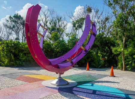 PLAYA DEL CARMEN, MEXICO - JULY 6, 2021: Hotel Xcaret Mexico in Playa del Carmen, Mexico.  it is sophisticated hotel that surpasses the traditional All-Inclusive hotels with All-Fun Inclusive conceptのeditorial素材