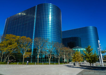 UNIONDALE, NEW YORK - NOVEMBER 8, 2021: RXR Plaza in Uniondale, New York. It is professional...