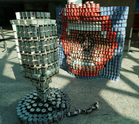 UNIONDALE, NEW YORK - NOVEMBER 8, 2021: Food sculptures presented at 14th Annual Long Island...