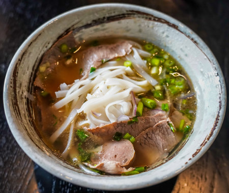 Pho Bo Soup with beef, traditional Vietnamese dish