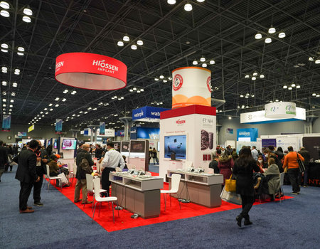 NEW YORK - NOVEMBER 28, 2021: Modern materials and equipment on display at the Greater NY Dental...