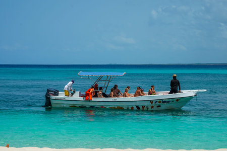 CATALINA ISLAND, DOMINICAN REPUBLIC - JUNE 13, 2021: Snorkeling trip at Catalina Island or Isla...