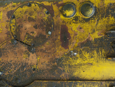 Old and rusty detail of the old device.の写真素材